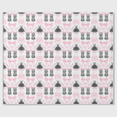 シックスタイリッシュハイヒールガーリーファッションパターン ラッピングペーパー (フラット)