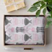 シックスタイリッシュハイヒールガーリーファッションパターン 薄葉紙 (ギフト)