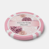 シックスタイリッシュピンクフローラ ポーカーチップ (シングル)