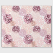 シックスタイリッシュピンクフローラ ラッピングペーパー (フラット)