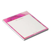 シックスタイリッシュピンク抽象芸術水彩 ノートパッド (アングル)