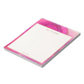 シックスタイリッシュピンク抽象芸術水彩 ノートパッド (回転)