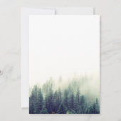 シックスタイリッシュフォレストパインツリーズ退職パーティー 招待状 (裏面)