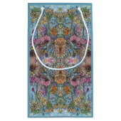 シックスタイリッシュフラワーガーデンウォーター絵画カラー スモールペーパーバッグ (裏面)