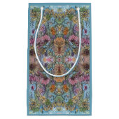 シックスタイリッシュフラワーガーデンウォーター絵画カラー スモールペーパーバッグ (正面)