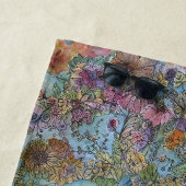 シックスタイリッシュフラワーガーデンウォーター絵画カラー ビーチタオル (インサイチュ)