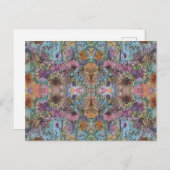 シックスタイリッシュフラワーガーデンウォーター絵画カラー ポストカード (正面/裏面)