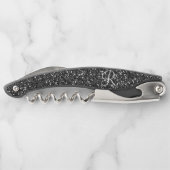 シックスタイリッシュブラックグリッタールックモノグラムギフト ソムリエナイフ (裏面)