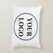 シックスタイリッシュブルーとホワイトが独自の作成 アクセントクッション (裏面(縦))