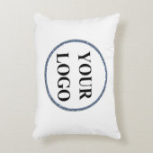 シックスタイリッシュブルーとホワイトが独自の作成 アクセントクッション (正面(垂直))