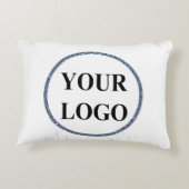 シックスタイリッシュブルーとホワイトが独自の作成 アクセントクッション (裏面)