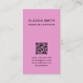 シックスタイリッシュメスソムリエバーテンダー 名刺 (裏面)