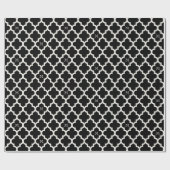 シックスタイリッシュモロッコクローバーパターンモノグラム ラッピングペーパー (フラット)