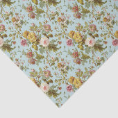 シックスタイリッシュヴィンテージピンクローズフラワーアートパターン 薄葉紙 (詳細)