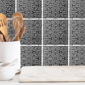 シックスタイリッシュ白黒モダン幾何学 タイル