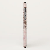 シックスタイリッシュ赤面ピンクゴールデンマーブルパーソナライズされた Case-Mate iPhoneケース (裏面/左)