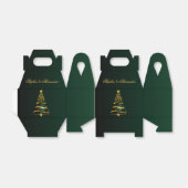 シックスタイリッシュ金ゴールドクリスマスツリーサンキュー結婚ズ フェイバーボックス (折り畳みなし)