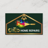 シックスタイリッシュ金ゴールドハウス縁どハディマン 名刺 (正面)