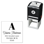 シックスタイルラージイニシャル差出人住所 セルフインキングスタンプ (インサイチュ)