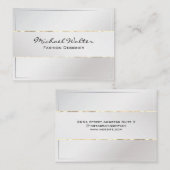 シックスタイル金ゴールドトリム 名刺 (正面/裏面)