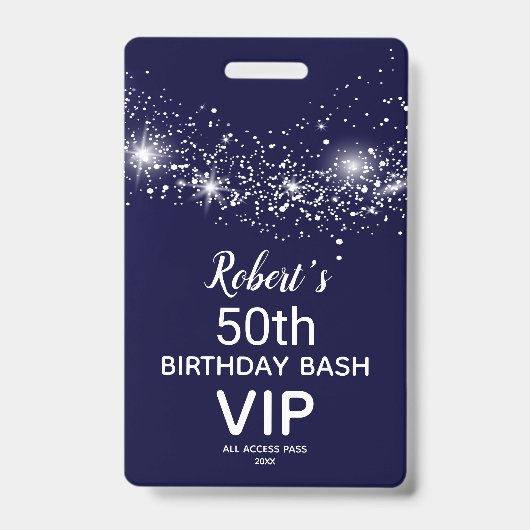 シックスターズオンネイビースカイ誕生日VIPパス バッジ (正面)