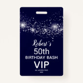 シックスターズオンネイビースカイ誕生日VIPパス バッジ (正面)