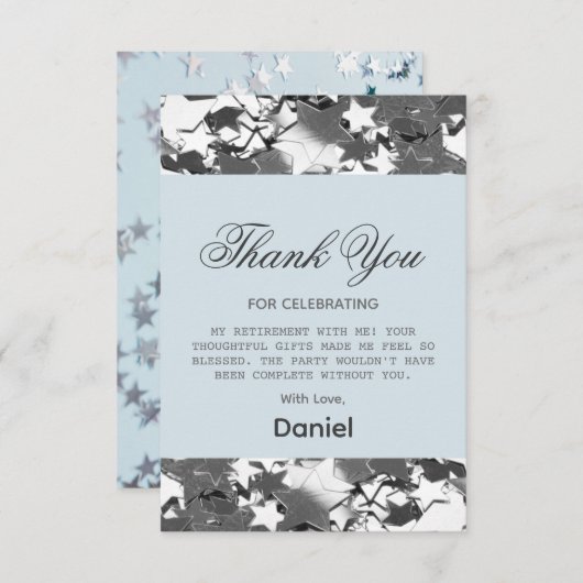 シックスターズサプライズリタイアメントパーティー2025 サンキューカード (正面/裏面)