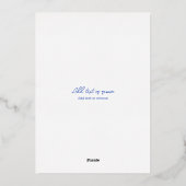 シックスターズムーン&プロセッコシナルブライダルシャワー 箔招待状 (裏面)