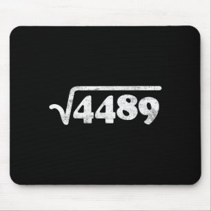 シックスティセブン 67 ミーム 平方根 4489 スラング 数学 Tシャツ マウスパッド