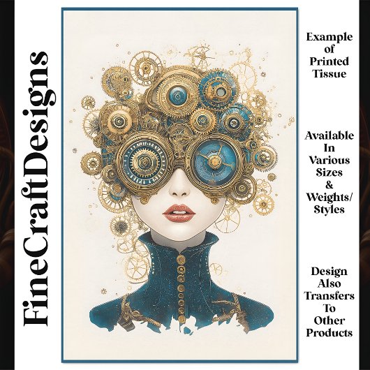 シックスティームパンクメスポートレートN8デコページ 薄葉紙