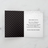 シックスティ&スペクタクル金ゴールドシルバーダイヤモンド誕生日 カード (内部)