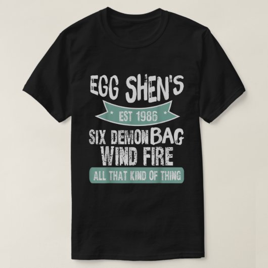 シックスデーモンバッグビッグ・トラブルインリトル中国 Tシャツ (デザイン正面)