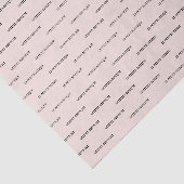 シックストアネームパターン赤面ピンクブティック 薄葉紙 (詳細)