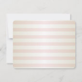 シックストライプなフラワー結婚ズ、リハーサル 招待状 (裏面)