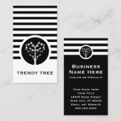 シックストライプのツリー 名刺 (正面/裏面)