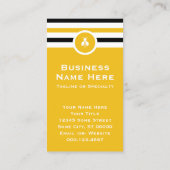 シックストライプのハニービービジネスカード 名刺 (裏面)