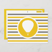 シックストライプのバルーニング葉書 ポストカード (正面/裏面)