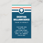 シックストライプのバルーン名刺 名刺 (裏面)