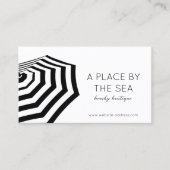 シックストライプのビーチアンブレラブティック 名刺 (正面)