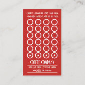 シックストライプのピザスライスロイヤリティパンチ ロイヤリティカード (裏面)