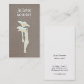 シックストライプのファッションモデルアパレルブティック 名刺 (正面/裏面)