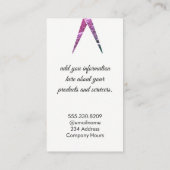 シックストライプパターグランジンはさみ/バリエーション 名刺 (裏面)