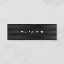 シックストライプフェイクレザー スキニー名刺