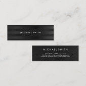 シックストライプフェイクレザー スキニー名刺 (正面/裏面)