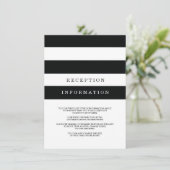 シックストライプブラック結婚ズの挿入カード エンクロージャーカード (スタンド正面)