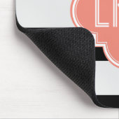 シックストライプ&スリーモノグラム マウスパッド (コーナー)