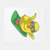 シックスノーボーダースノーボード フリースブランケット (正面(横))