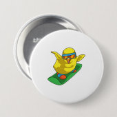 シックスノーボーダースノーボード 缶バッジ (正面&裏面)