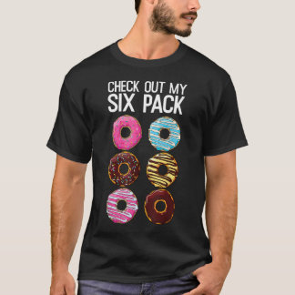 シックスパックのドーナツがかっこいいパパボディ Tシャツ