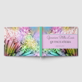 シックスパークルスキンセニェラパーティの招待状 ゲストブック (全面)